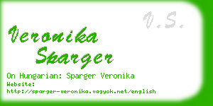 veronika sparger business card